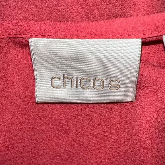 Chico’s Asymmetrical 3/4 Button Up Blouse - Picture 8 of 11